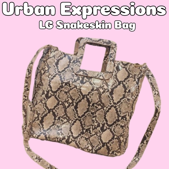 Urban Expressions | Large Faux Snakeskin Bag - Picture 1 of 12